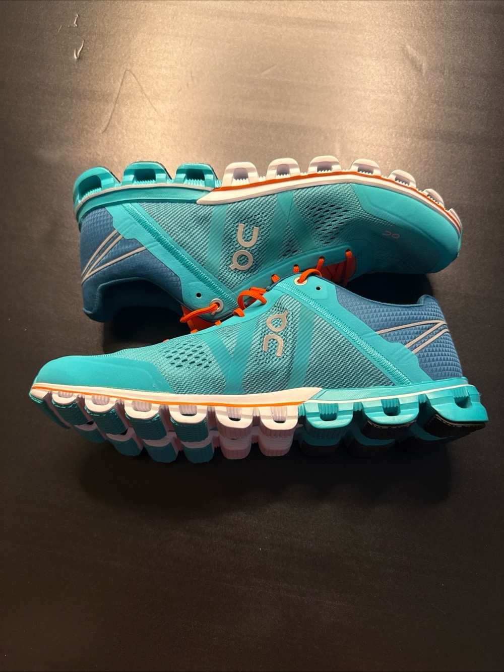 On Running Women’s Athletic Shoes in Teal and Orange - Picture 7 of 11